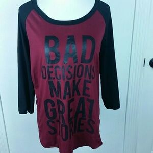 Graphic Raglan Tee Shirt B7